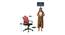 Teree Office Chair (Red & Black) by Urban Ladder - Design 1 Dimension - 413217