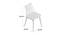Snowden Dining Chair (Red, Plastic & Brown Wooden Finish) by Urban Ladder - Design 1 Dimension - 413224