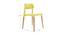 Tildon Dining Chair (Yellow, Plastic Finish) by Urban Ladder - Design 1 Dimension - 413226