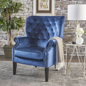 Dolph lounge chair navy blue lp