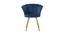 Devan Lounge Chair (Navy Blue, Texture Finish) by Urban Ladder - Front View Design 1 - 413257