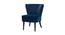 Deven Lounge Chair (Navy Blue, Texture Finish) by Urban Ladder - Front View Design 1 - 413259