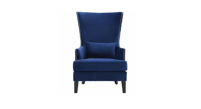 Disney Lounge Chair (Navy Blue, Texture Finish) by Urban Ladder - Front View Design 1 - 413264