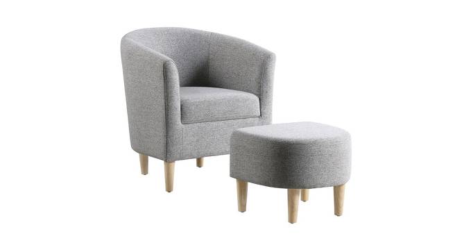Famke Lounge Chair (Grey, Texture Finish) by Urban Ladder - Cross View Design 1 - 413270