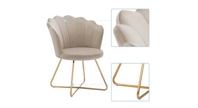Fiona Lounge Chair (Beige, Texture Finish) by Urban Ladder - Cross View Design 1 - 413275