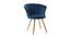 Devan Lounge Chair (Navy Blue, Texture Finish) by Urban Ladder - Cross View Design 1 - 413277