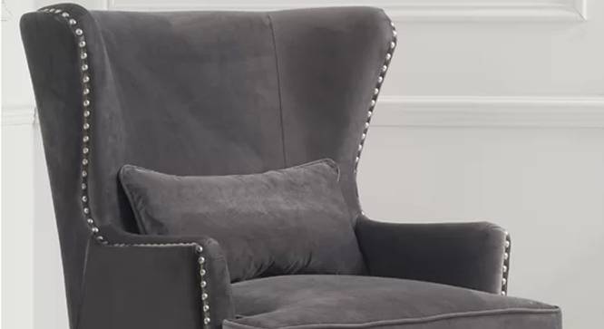Diem Lounge Chair (Grey, Texture Finish) by Urban Ladder - Cross View Design 1 - 413283