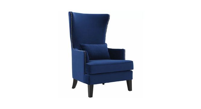 Disney Lounge Chair (Navy Blue, Texture Finish) by Urban Ladder - Cross View Design 1 - 413284