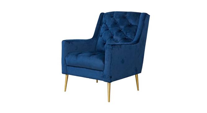 Donahue Lounge Chair (Navy Blue, Texture Finish) by Urban Ladder - Cross View Design 1 - 413287
