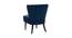 Deven Lounge Chair (Navy Blue, Texture Finish) by Urban Ladder - Design 1 Side View - 413293