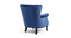 Diana Lounge Chair (Navy Blue, Texture Finish) by Urban Ladder - Design 1 Side View - 413294