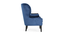 Dolph Lounge Chair (Navy Blue, Texture Finish) by Urban Ladder - Design 1 Side View - 413300