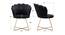 Fiona Lounge Chair (Black, Texture Finish) by Urban Ladder - Design 1 Dimension - 413314