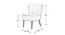 Deven Lounge Chair (Navy Blue, Texture Finish) by Urban Ladder - Design 1 Dimension - 413319