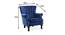 Diana Lounge Chair (Navy Blue, Texture Finish) by Urban Ladder - Design 1 Dimension - 413320