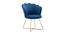 Fiona Lounge Chair (Blue, Texture Finish) by Urban Ladder - Front View Design 1 - 413343