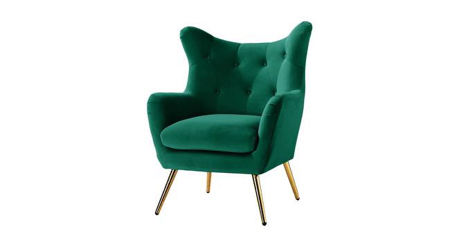 Garland Lounge Chair (Green, Texture Finish) by Urban Ladder - Front View Design 1 - 413352