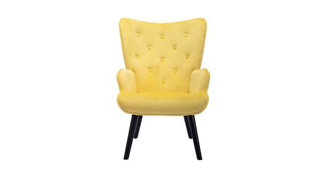 Gwen Lounge Chair (Yellow, Texture Finish) by Urban Ladder - Front View Design 1 - 413355