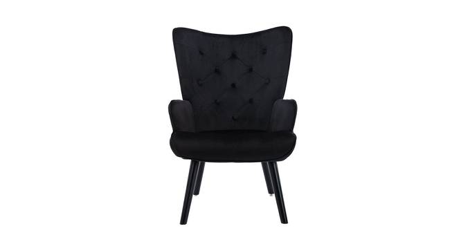 Gwen Lounge Chair (Black, Texture Finish) by Urban Ladder - Front View Design 1 - 413356