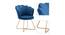 Fiona Lounge Chair (Blue, Texture Finish) by Urban Ladder - Cross View Design 1 - 413357