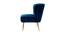 Garbo Lounge Chair (Navy Blue, Texture Finish) by Urban Ladder - Cross View Design 1 - 413361