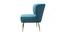 Garbo Lounge Chair (Sky Blue, Texture Finish) by Urban Ladder - Cross View Design 1 - 413362