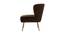 Garbo Lounge Chair (Brown, Texture Finish) by Urban Ladder - Cross View Design 1 - 413363