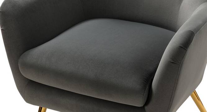 Garland Lounge Chair (Grey, Texture Finish) by Urban Ladder - Cross View Design 1 - 413364