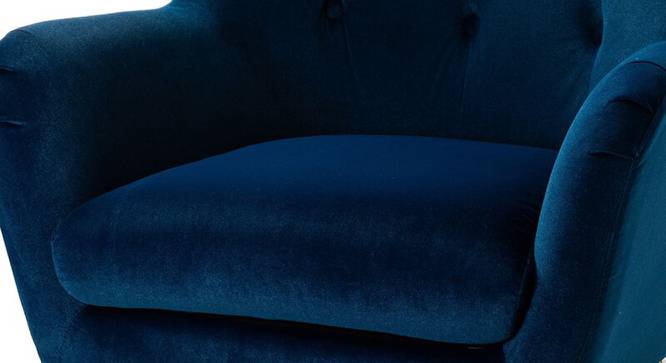 Garland Lounge Chair (Navy Blue, Texture Finish) by Urban Ladder - Cross View Design 1 - 413365