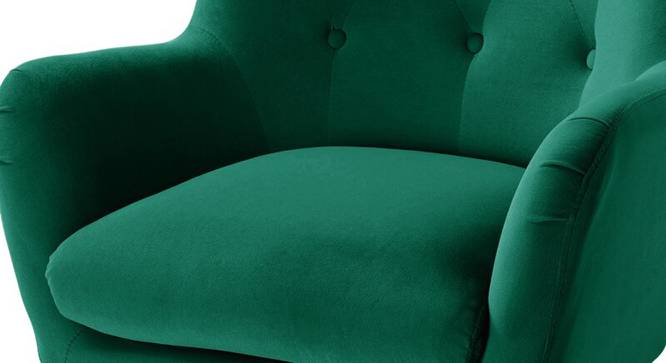 Garland Lounge Chair (Green, Texture Finish) by Urban Ladder - Cross View Design 1 - 413366