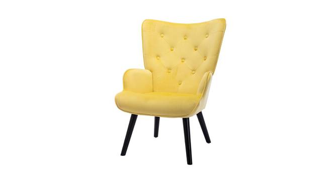 Gwen Lounge Chair (Yellow, Texture Finish) by Urban Ladder - Cross View Design 1 - 413369