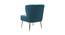 Garbo Lounge Chair (Sky Blue, Texture Finish) by Urban Ladder - Design 1 Side View - 413374