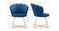 Fiona Lounge Chair (Blue, Texture Finish) by Urban Ladder - Design 1 Dimension - 413387