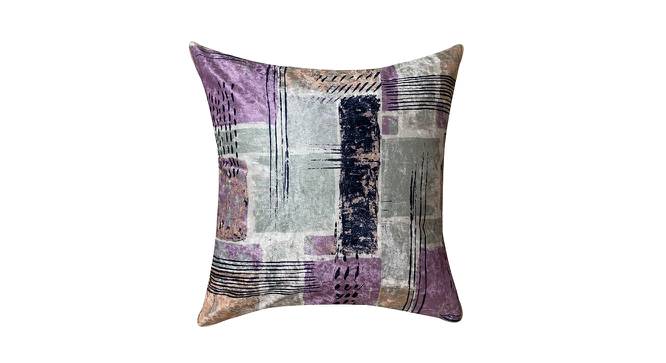 Abstract Blues Cushion Cover (Blue, 41 x 41 cm  (16" X 16") Cushion Size) by Urban Ladder - Front View Design 1 - 413428