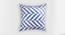 Zip Zapper Cushion Cover (Blue, 30 x 30 cm  (12" X 12") Cushion Size) by Urban Ladder - Front View Design 1 - 413615