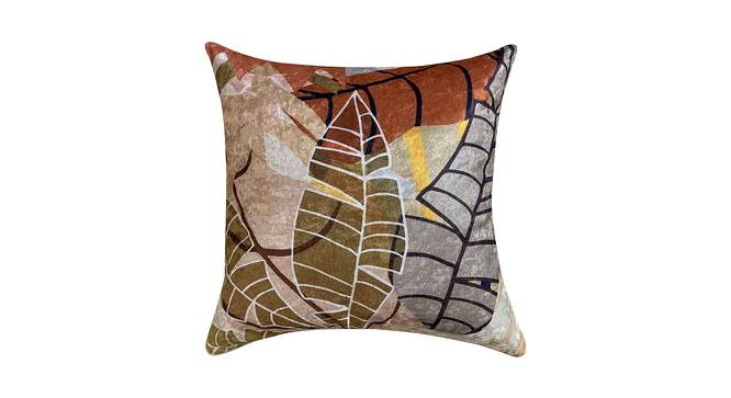 Twig Leaf Cushion Cover (Beige, 41 x 41 cm  (16" X 16") Cushion Size) by Urban Ladder - Front View Design 1 - 413628