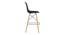 DSW Bar Chair Replica (Black) by Urban Ladder - Design 1 Side View - 413689