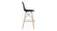 DSW Bar Chair Replica (Black) by Urban Ladder - Design 1 Side View - 413689
