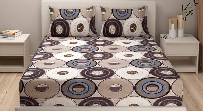 Harewood Bedsheet Set (Fitted Bedsheet Type, Queen Size) by Urban Ladder - Front View Design 1 - 413857