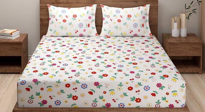 Jane Bedsheet Set (Fitted Bedsheet Type, Queen Size) by Urban Ladder - Front View Design 1 - 413988