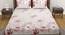 Jhumpa Bedsheet Set (Pink, Regular Bedsheet Type, Queen Size) by Urban Ladder - Front View Design 1 - 413989