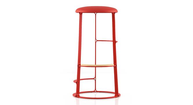 Samantha Bar Stool (Red) by Urban Ladder - Cross View Design 1 - 414241