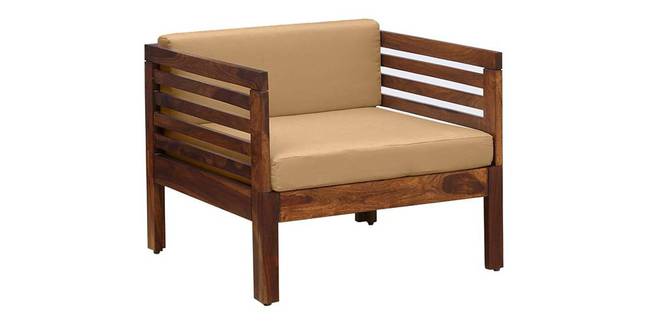 Antonio Wooden Sofa (Provincial Teak) (1-seater Custom Set - Sofas, None Standard Set - Sofas, Fabric Sofa Material, Regular Sofa Size, Regular Sofa Type, PROVINCIAL TEAK)