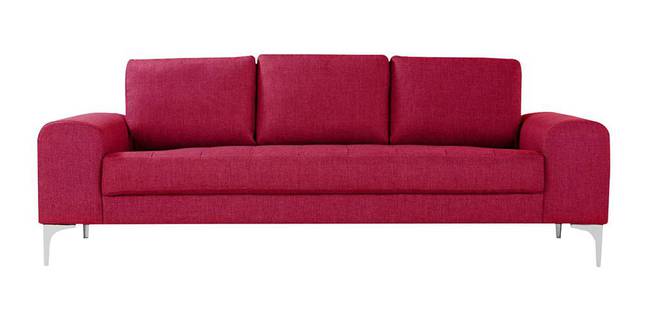 Denver Fabric Sofa (Pink) (Pink, 3-seater Custom Set - Sofas, None Standard Set - Sofas, Fabric Sofa Material, Regular Sofa Size, Regular Sofa Type)