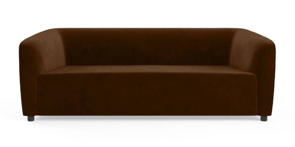 Berlin Fabric Sofa (Brown) (Brown, 1-seater Custom Set - Sofas, None Standard Set - Sofas, Fabric Sofa Material, Regular Sofa Size, Regular Sofa Type) by Urban Ladder - - 