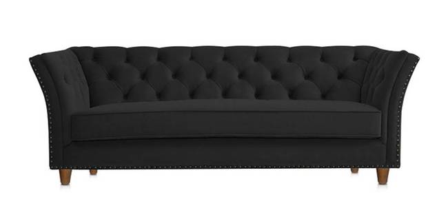 Gilmore Fabric Sofa - Black (Black, 3-seater Custom Set - Sofas, None Standard Set - Sofas, Fabric Sofa Material, Regular Sofa Size, Regular Sofa Type)