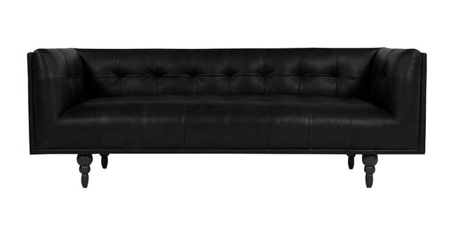 London Fabric Sofa(Black) (Black, 3-seater Custom Set - Sofas, None Standard Set - Sofas, Fabric Sofa Material, Regular Sofa Size, Regular Sofa Type)