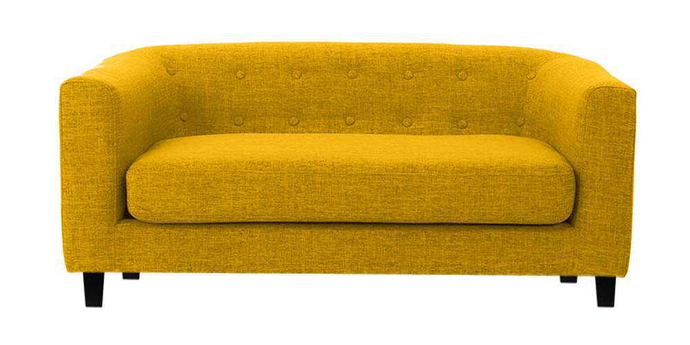 Casper Fabric Sofa (Yellow) (Yellow, 2-seater Custom Set - Sofas, None Standard Set - Sofas, Fabric Sofa Material, Regular Sofa Size, Regular Sofa Type) by Urban Ladder - - 