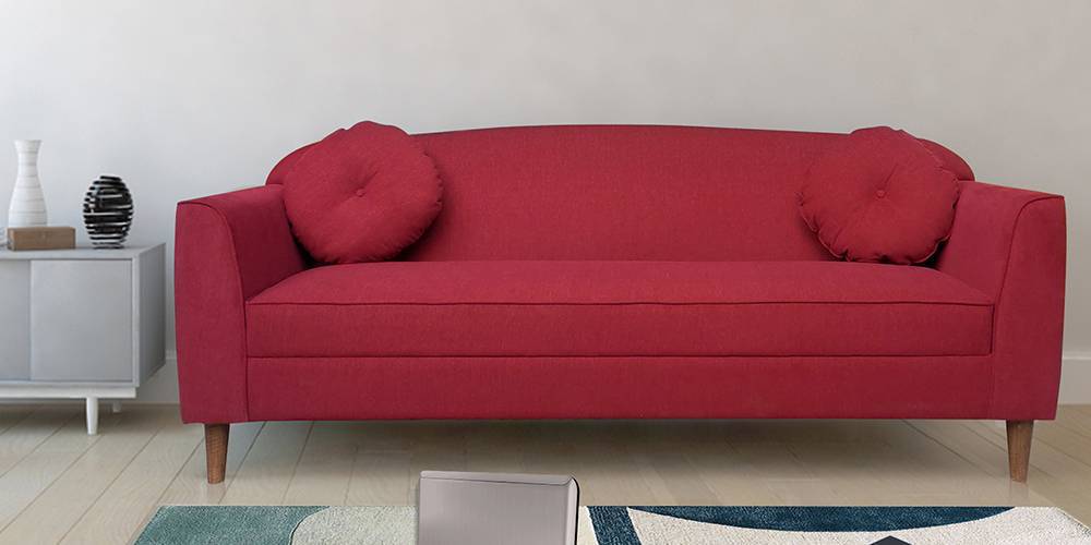 Mayfair Fabric Sofa Red Urban Ladder