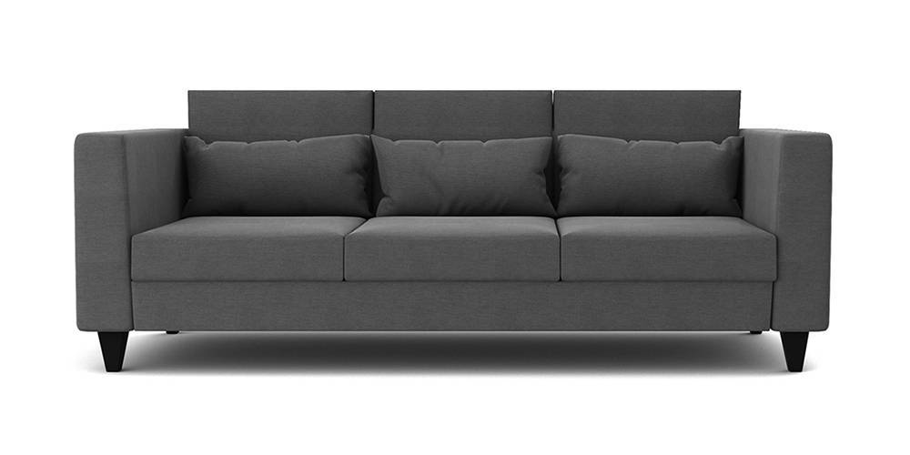 Charleston Fabric Sofa - Grey (Grey, 1-seater Custom Set - Sofas, None Standard Set - Sofas, Fabric Sofa Material, Regular Sofa Size, Regular Sofa Type) by Urban Ladder - - 
